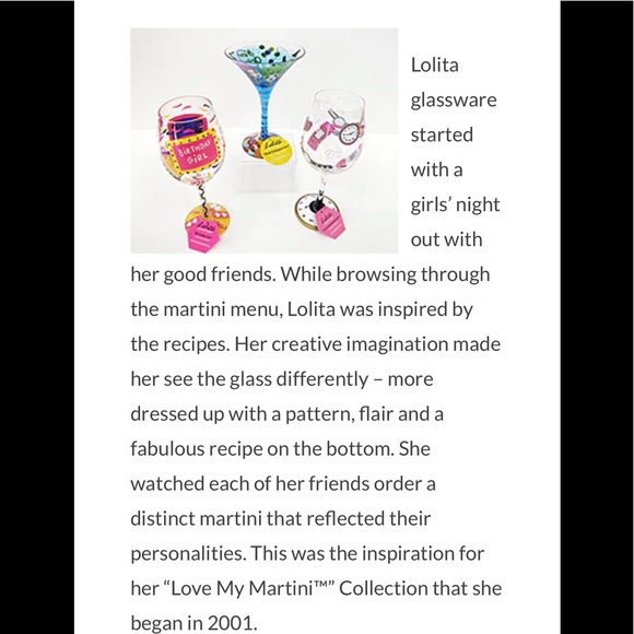 LOLITA Glassware hand painted, Caramel Apple-tini Martini glass, 10 oz, NWT - Picture 5 of 5